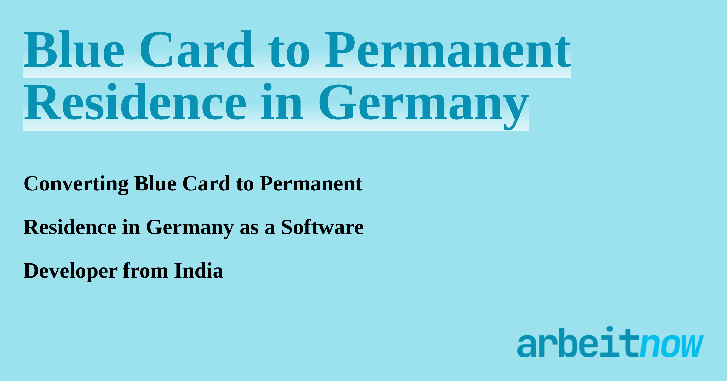 Blue Card To Permanent Residence In Germany blue-card-to-permanent-residence-in-germany
