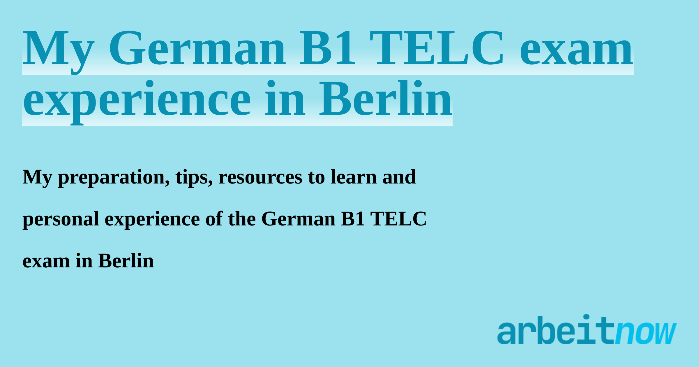 My German B1 TELC Exam Experience In Berlin my-german-b1-telc-exam-experience-in-berlin