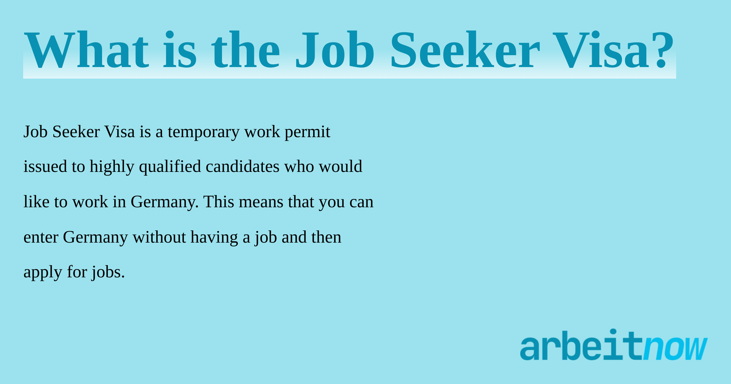 what-is-the-job-seeker-visa