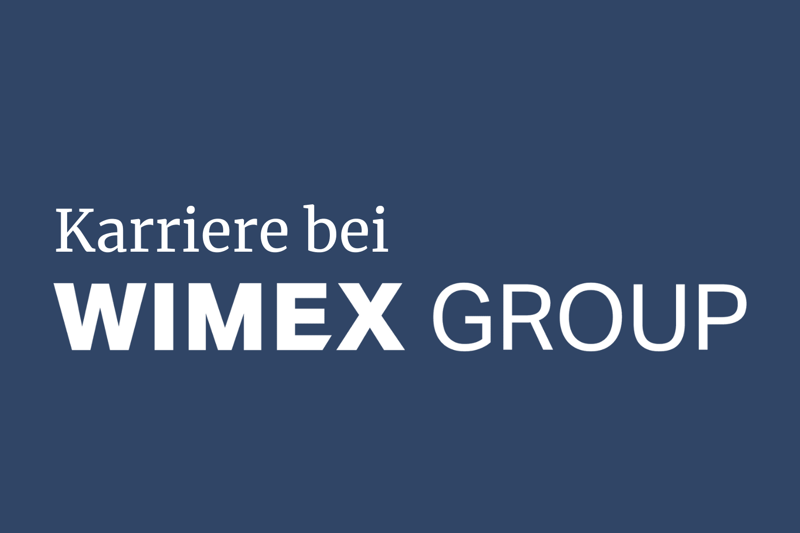 Wimexgruppe Jobs
